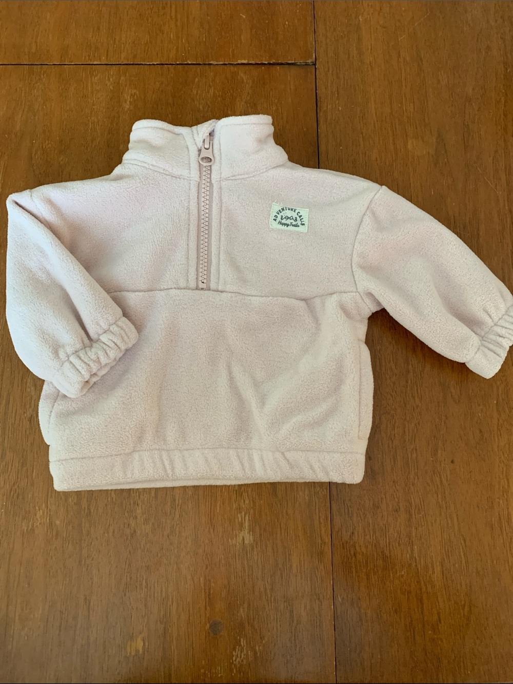 🫐3/$30 Little Planet Cozy Light Pink Half‑Zip Fleece Pullover